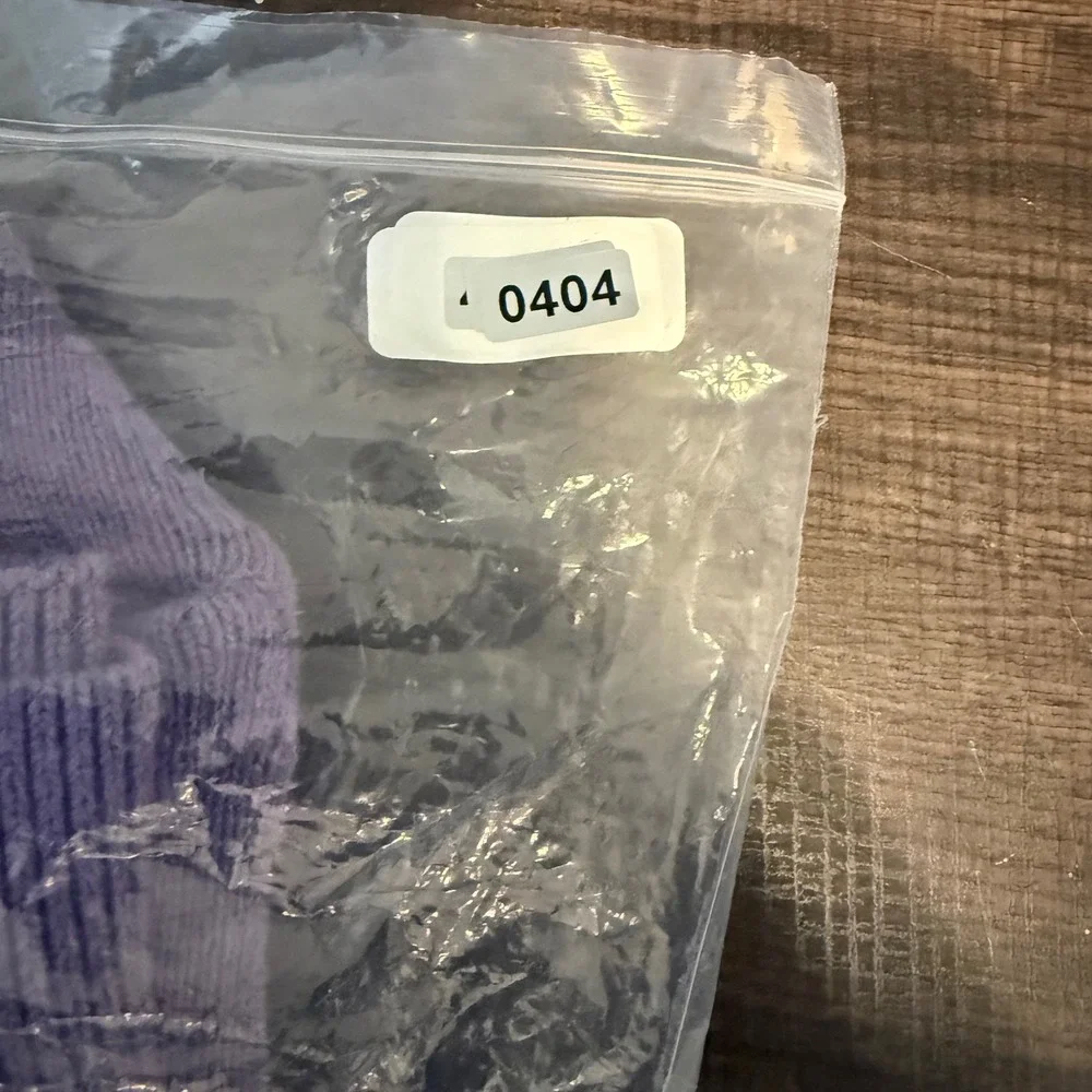 Beretta 1/4 Zip Mock Neck Sweater Mens Medium Purple Made in Italy Cotton